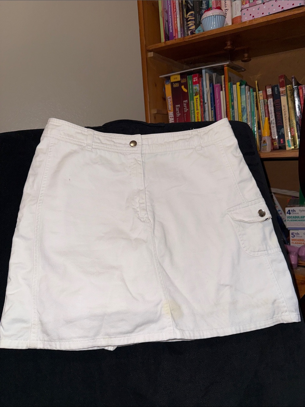 Covington White Cargo Skort with Side Pocket - Picture 1 of 4